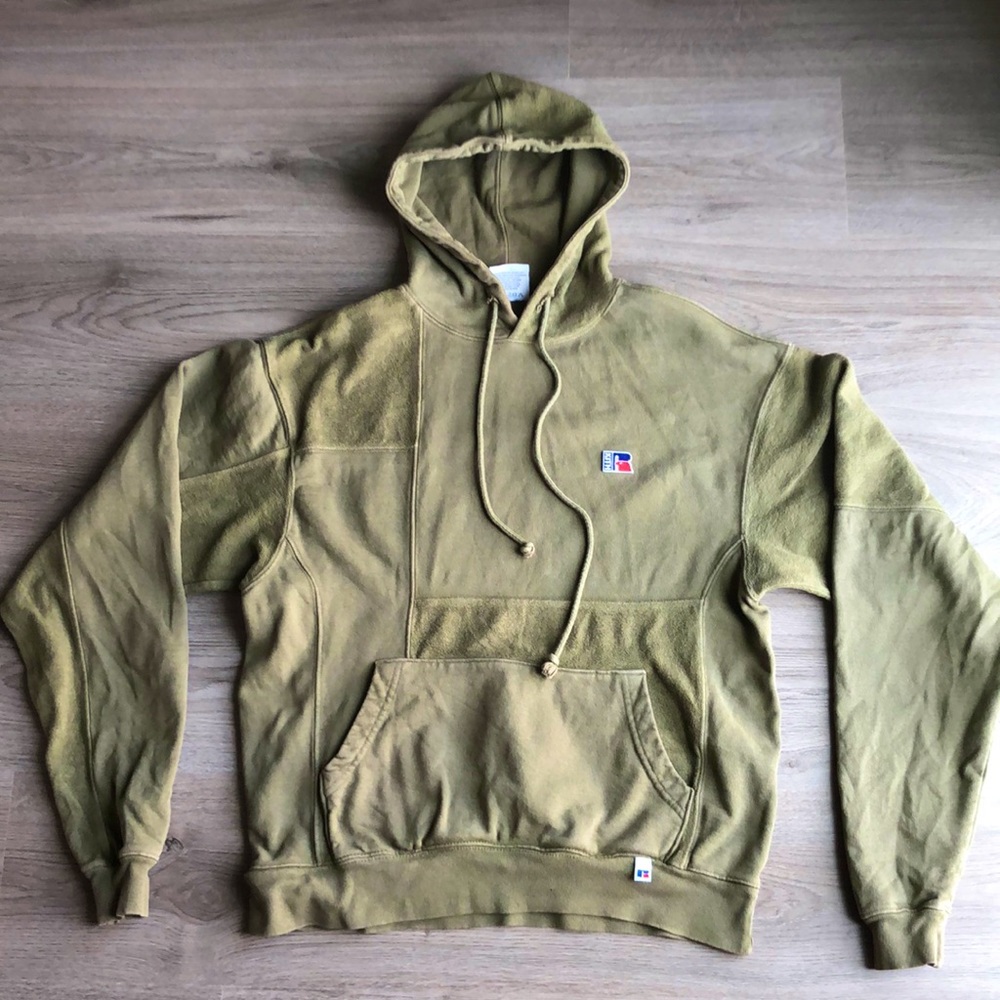 Russell Athletic x Kith Reverse Hoodie Climbing Ivy Size Extra Small